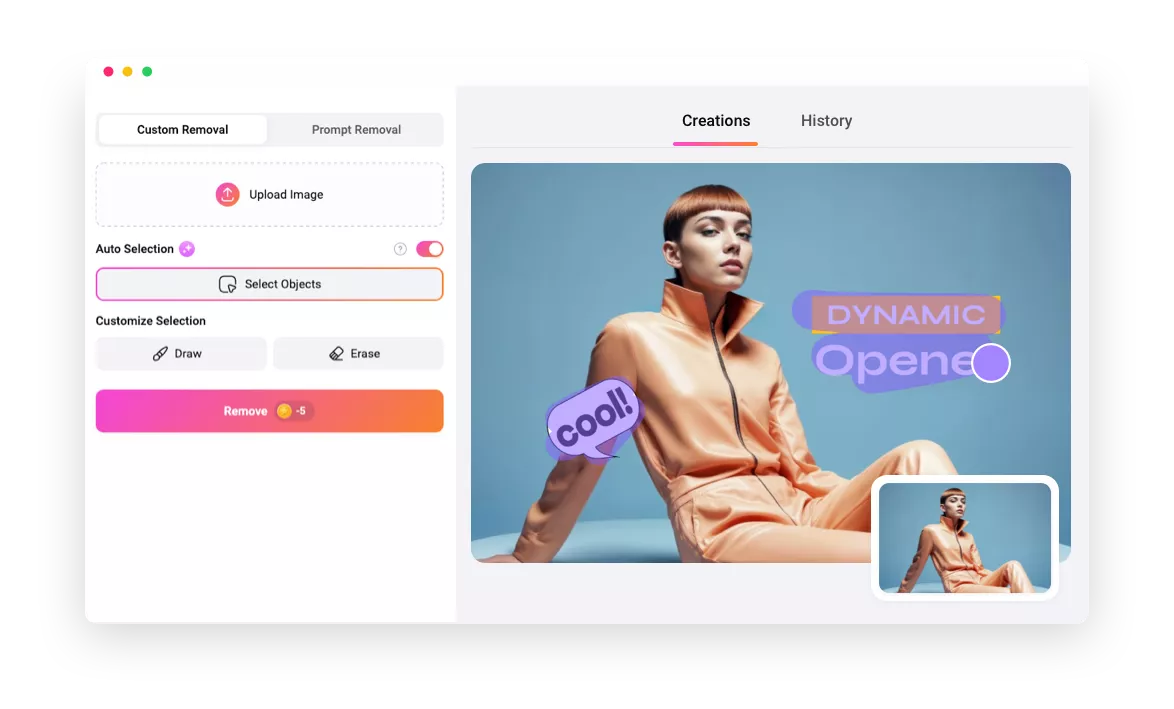 Remove Sticker from Photo with AI
